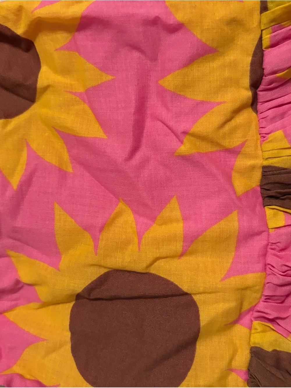 Mini Boden Girl’s Pink Sunflower Print Dress size 3-4